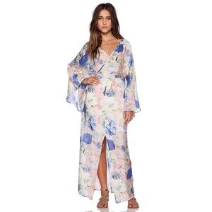 The Wallflower Movement Floral Long Sleeve Boho Maxi Dress